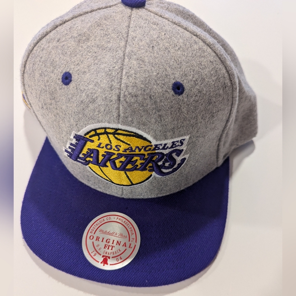 New Los Angeles Lakers NBA Mitchell & Ness Original Fit Wool Mens Snapback Hat
